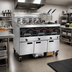Thumbnail image #2 for Henny Penny Evolution Elite EEE143.0 Electric 3-Well Floor Model Open Fryer, 30 lb Full Vat Capacity