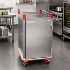 Thumbnail image #2 for Carter-Hoffmann (Middleby) PSDTT14 Stainless Steel Single-Door Patient Tray Cart, 14-Tray Capacity, Adjustable Tray Slides