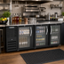 Thumbnail image #2 for Beverage-Air BB78HC-G-B 78-Inch Three-Section Glass Door Back Bar Refrigerator with 1-Inch Stainless Steel Top