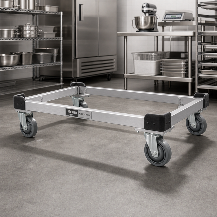 Product image #2 for Metro Made-to-Order 72"W x 24"D Aluminum Truck Dolly Frame with Corner Bumpers