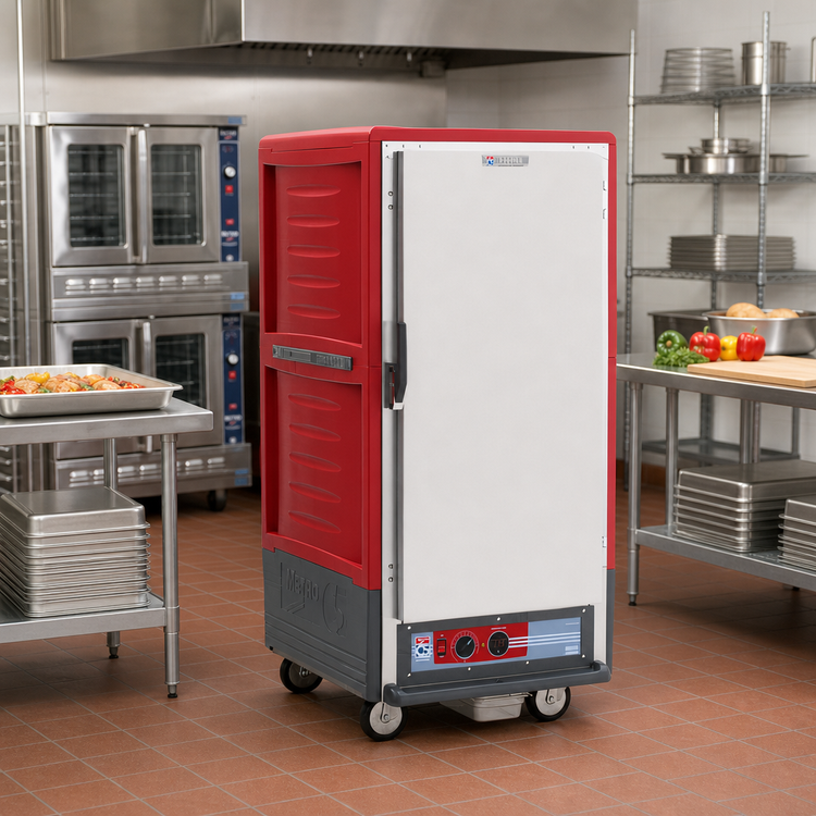 Product image #2 for Metro C5 3 Series 3/4 Height Low-Watt Heated Holding Cabinet with Solid Door and Universal Slides