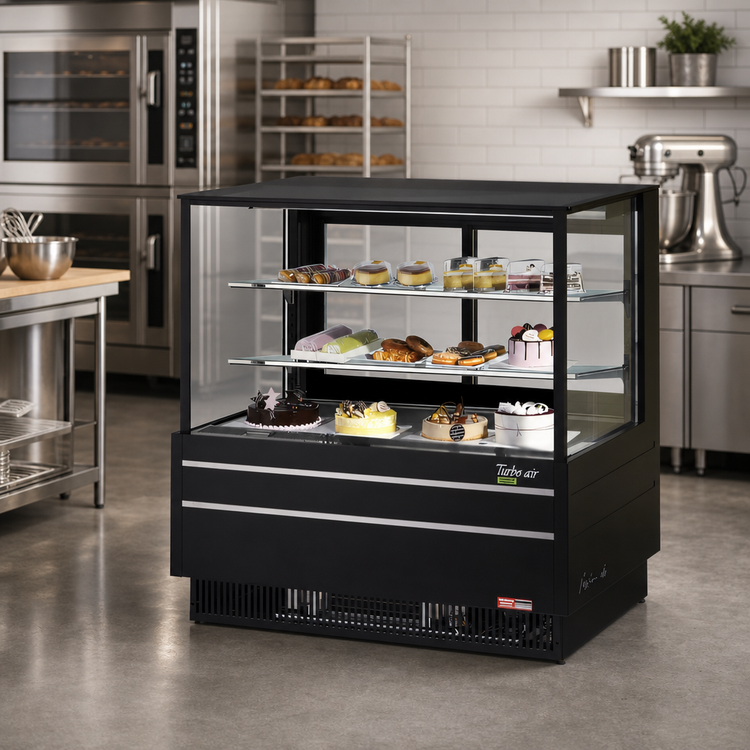 Product image #3 for Turbo Air 48 1/2 Inch Full Service Refrigerated Straight Front Bakery Display Case
