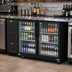 Thumbnail image #2 for Turbo Air Super Deluxe 2-Section Glass Door Back Bar Cooler, 19 Cu. Ft.