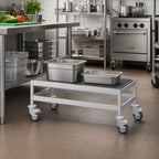 Thumbnail image #2 for Fermod Fermostock 1R42A12M Mobile Louvered Aluminum Dunnage Rack, 42 x 14 x 17 Inches, 800 lb Capacity