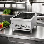 Thumbnail image #2 for Jade Range (Middleby) Supreme JB-12 12-Inch Countertop Radiant Gas Charbroiler with Cast Iron Grates and Infinite Manual Controls