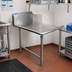 Thumbnail image #2 for BK Resources Heavy Duty Straight Clean Dishtable, 60-Inch, Right-to-Left Operation, 304 Stainless Steel