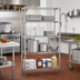Thumbnail image #2 for Eagle Group 4-Tier Stationary Wire Shelving Starter Unit, 36 x 18 x 74 Inches, Chrome-Plated