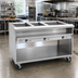 Thumbnail image #2 for Randell 3614 Electric 63-Inch 4-Well Sealed Well Hot Food Table with Open Shelf Base