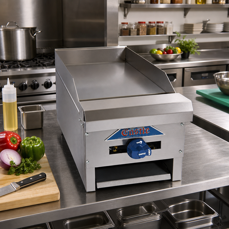 Product image #2 for Comstock-Castle EG12 Commercial Countertop Gas Griddle with 12 x 20-Inch Smooth Steel Plate