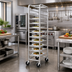 Thumbnail image #2 for Mobile All-Welded Aluminum End-Load Platter Rack for 18-Inch Platters, 9 Capacity, 64-Inch High