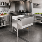 Thumbnail image #2 for John Boos UBSR1C-12-X Single 12-Inch Stainless Steel Speed Rail Locking Cover
