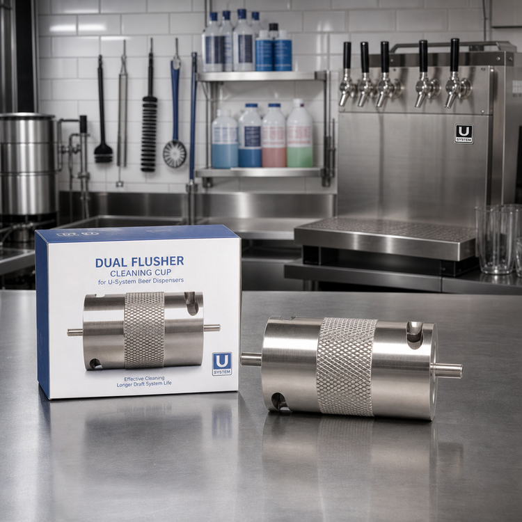 Product image #2 for Dual Flusher Cleaning Cup for U-System Beer Dispensers