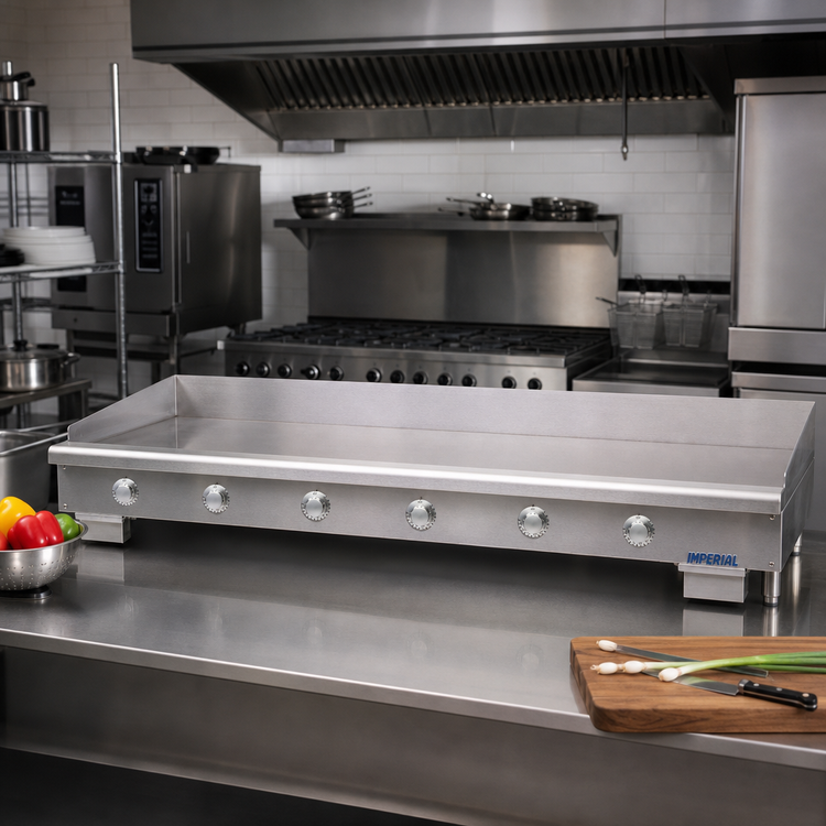 Product image #2 for Imperial ITG-72-E 72-Inch Electric Countertop Griddle with Thermostatic Controls
