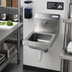 Thumbnail image #2 for BK Resources 9 x 9 x 5 Space Saver Wall-Mount Hand Sink, 1-Hole Splash Mount, 304 Stainless Steel