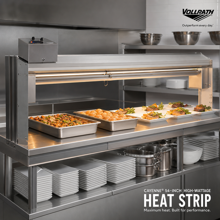Product image #2 for Vollrath Cayenne® 54-Inch High-Wattage Hard-Wired Heat Strip