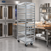 Thumbnail image #2 for Panco Mobile Full-Height Side-Load Open-Sided Oven Rack for 20 18 x 26-Inch Pans