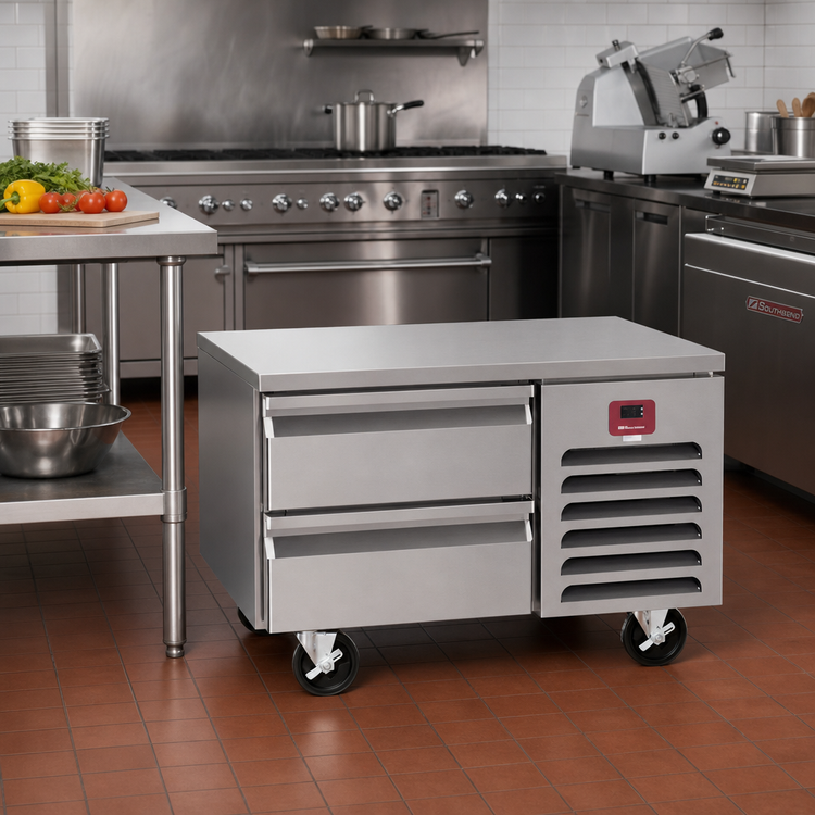 Product image #2 for Southbend Platinum 36-Inch Low-Height Self-Contained Stainless Steel Freezer Base with 2 Drawers
