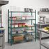 Thumbnail image #2 for Eagle Group Valu-Gard 5-Tier Starter Wire Shelving Unit, 72W x 21D x 74H, Green Epoxy