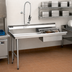 Thumbnail image #2 for Spec-Master Straight Soiled Dishtable with Left-to-Right Operation and 20 x 20 x 5-Inch Pre-Rinse Sink