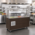 Thumbnail image #2 for Vollrath 2-Series Affordable Portable Mobile Refrigerated 4-Pan Cold Food Buffet Station with Breath Guard, Walnut Woodgrain