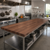 Thumbnail image #2 for Boos Block American Black Walnut Edge Grain Kitchen Countertop, 144 x 38 x 1-1/2 Inches, Varnique Finish