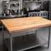 Thumbnail image #2 for John Boos Northern Hard Rock Maple Edge Grain Flat Top Baker's Table Top, 96 x 48 x 2-1/4 Inch
