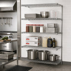 Thumbnail image #2 for Metro Super Erecta AN556C Chrome Wire Shelving Add-On Unit, 4 Shelves, 48"W x 24"D x 63"H