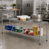 Thumbnail image #3 for Winco 72-Inch x 18-Inch Chrome Plated Wire Shelf with Sleeve Clips