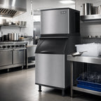 Thumbnail image #2 for Koolaire KYT1000W Half-Dice Cube Ice Machine, Water-Cooled, Self-Contained, 30-Inch, 860 lb per 24 Hours