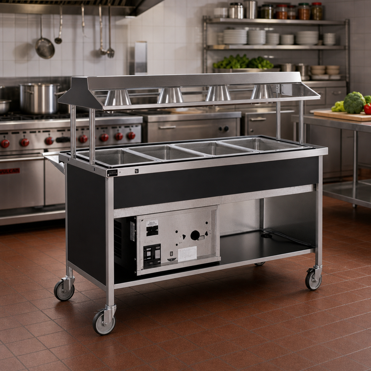 Product image #2 for Atlas Metal CAHC-6 Dual Temp 6-Pan Full-Size Hot and Cold Buffet Station