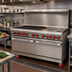 Thumbnail image #2 for American Range AR-24G-6B-DSB 60-Inch Gas Restaurant Range with 24-Inch Griddle, 6 Open Burners, and Two Storage Bases