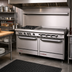 Thumbnail image #2 for Southbend S-Series 60-Inch Gas Restaurant Range with 4 Open Burners, 36-Inch Thermostatic Griddle and 2 Convection Ovens