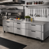 Thumbnail image #2 for Garland Polar Cuisine 84-Inch Three-Section Remote Refrigerated Drawer Base, 6 Drawers