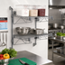 Thumbnail image #2 for Quantum Cantilever Double Shelf Wall-Mount Wire Shelving Unit, Gray Epoxy, 24 x 21 Inches