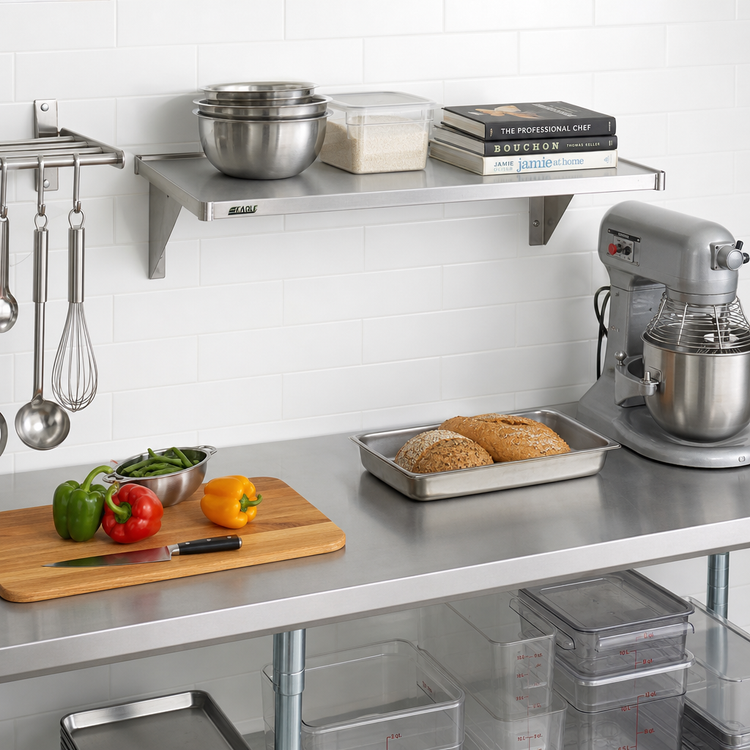Product image #2 for Eagle Group Solid Galvanized Shelf, 24 x 21 Inches, with Marine Edge