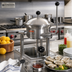 Thumbnail image #2 for Crown TOC-2 Direct Steam Table Mounted Jacketed 2-Quart Oyster Cooker