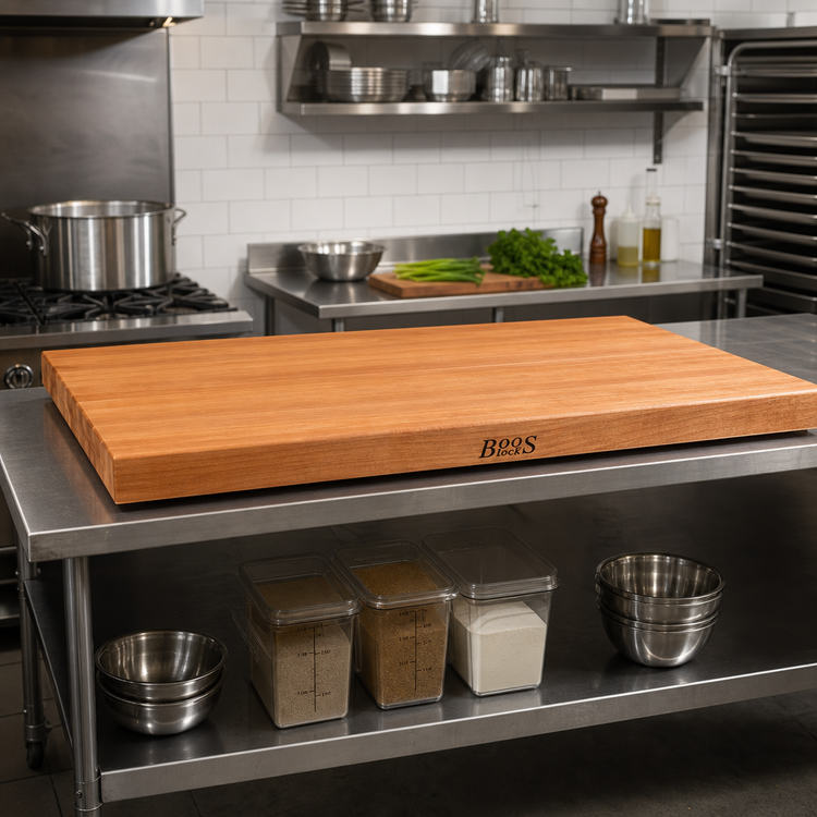 Product image #2 for Boos Block American Cherry Edge Grain Kitchen Countertop, 60 x 27 x 3 Inches, Oil Finish