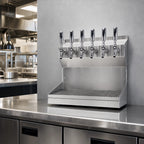 Thumbnail image #2 for Micro Matic USA Kronos KRONOS-6SSKR 6-Faucet Wall-Mount Glycol-Cooled Draft Beer Tower with Integrated Drip Tray