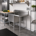 Thumbnail image #2 for John Boos Pro-Bowl 1-Compartment Sink with Right Drainboard, 30 x 24 x 12 Bowl, 16-Gauge 300 Series Stainless Steel