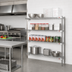 Thumbnail image #2 for Eagle Group 60-Inch Wide 4-Tier Add-On Wire Shelving Unit, 18-Inch Deep, 74-Inch High, Stainless Steel Finish