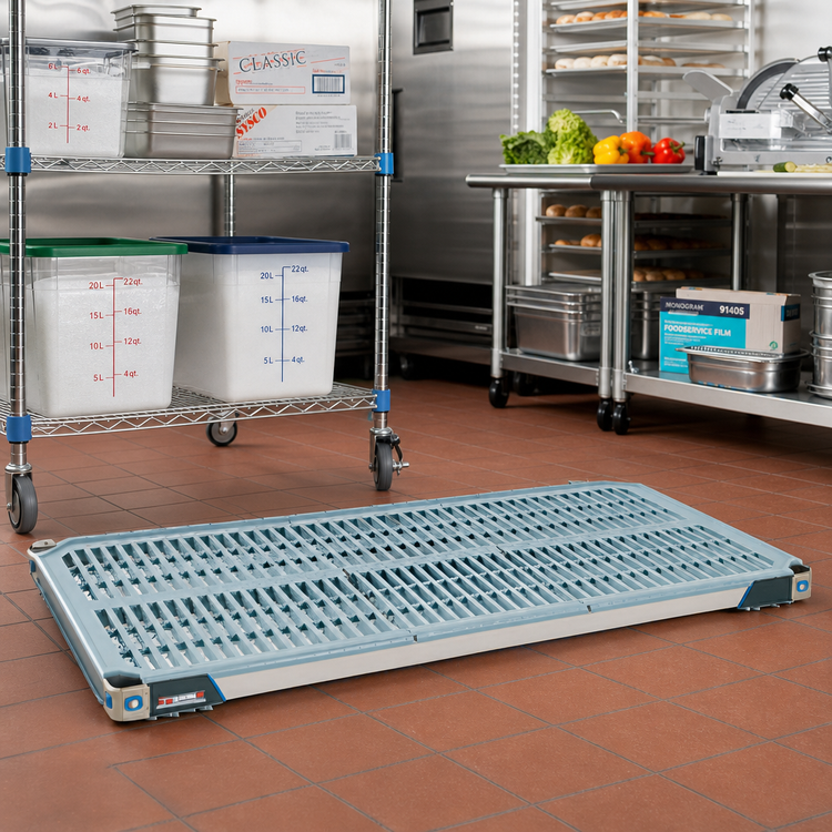 Product image #2 for MetroMax i 24 x 24-Inch Vented Polymer Shelf, Blue, 1000 lb Capacity