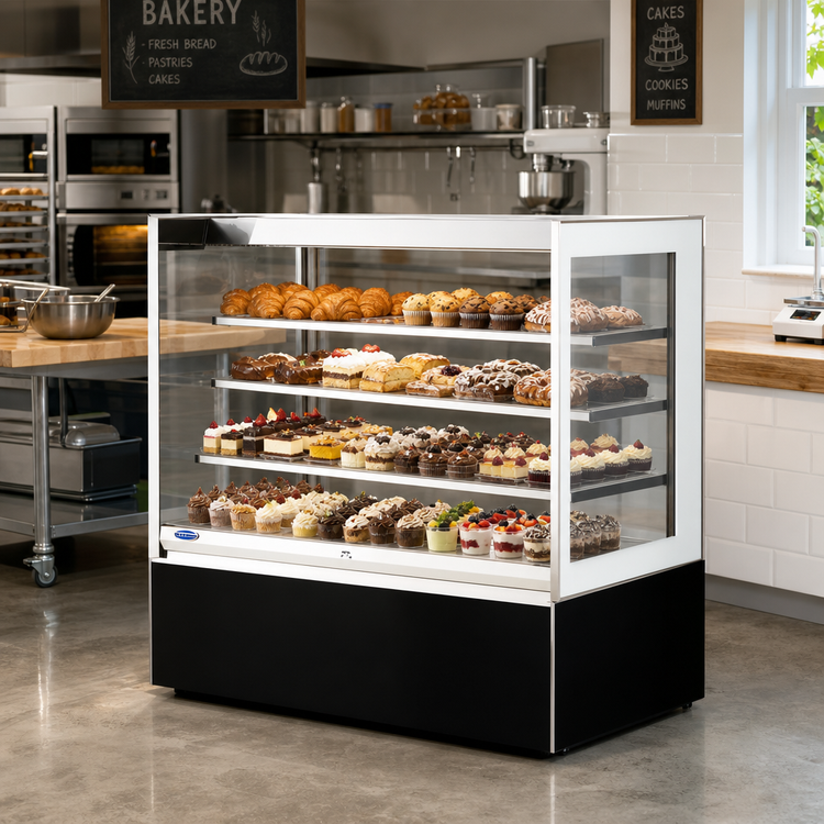 Product image #2 for Federal Industries Italian Glass Series Non-Refrigerated Self-Service Pastry Display Case, 36 Inch Wide, Floor Standing