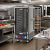Thumbnail image #2 for Metro C5 3 Series Mobile Moisture Heated Holding & Proofing Cabinet, 3/4 Height, Gray Insulation Armour, Full-Length Clear Door, Lip Load Slides