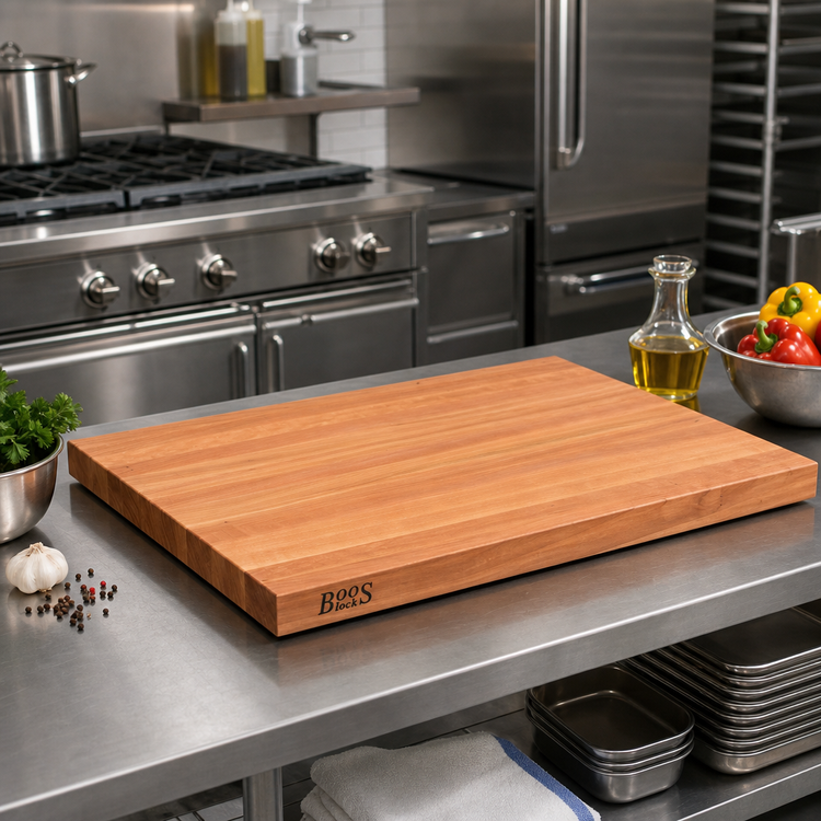 Product image #2 for Boos Block American Cherry Edge Grain Kitchen Countertop, 30 x 25 x 1-1/2 Inch, Varnique Finish