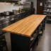 Thumbnail image #2 for Appalachian Red Oak Blended Edge Grain Island Countertop, 144 x 32 x 1-1/2 Inch, Varnique Finish