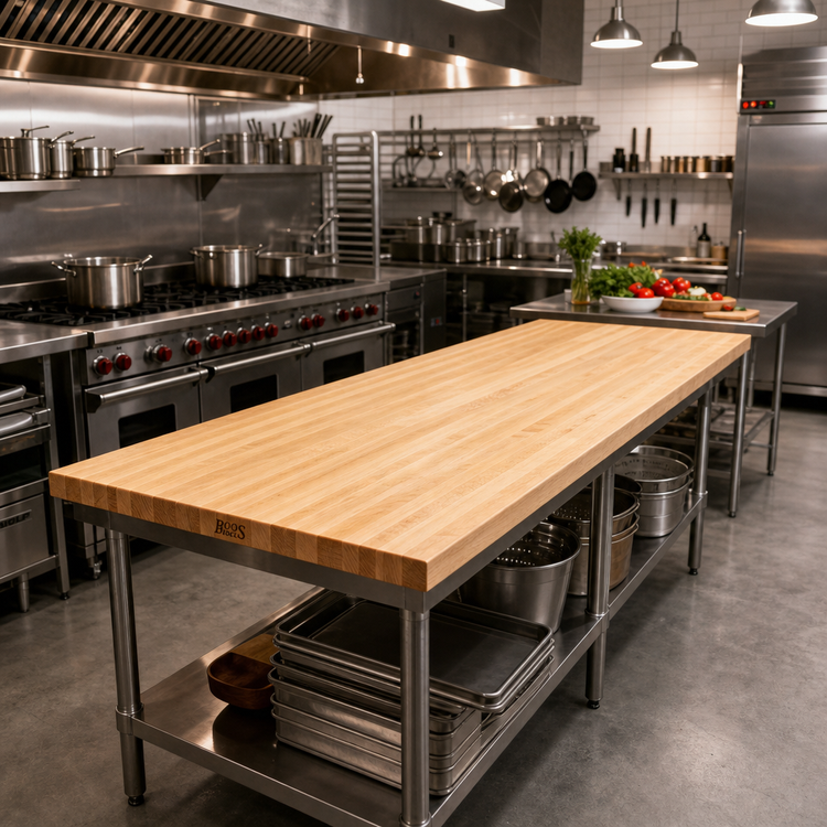 Product image #2 for Boos Block Northern Hard Rock Maple Edge Grain Kitchen Countertop, 120 x 32 x 1-1/2 Inch, Penetrating Oil Finish