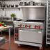 Thumbnail image #2 for American Range 36-Inch Commercial Gas Range with 12-Inch Left Griddle, 4 Open Burners, and Standard Oven
