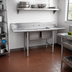 Thumbnail image #2 for Eagle Group 314 Series Two-Compartment Stainless Steel Sink with Left Drainboard, 60-3/4 Inch x 31-3/4 Inch