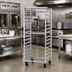 Thumbnail image #2 for New Age Mobile Full-Height Side-Loading Aluminum Bun Pan Rack for 15 Full-Size Pans