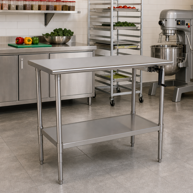 Product image #2 for AdjusTable ADA/Ergonomic Height Adjustable Stainless Steel Work Table